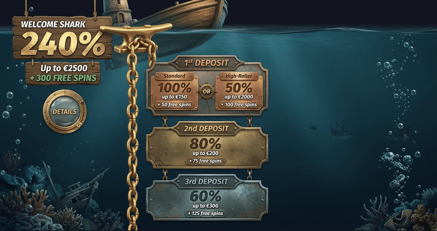 Winshark Australia casino homepage slots jackpot visual